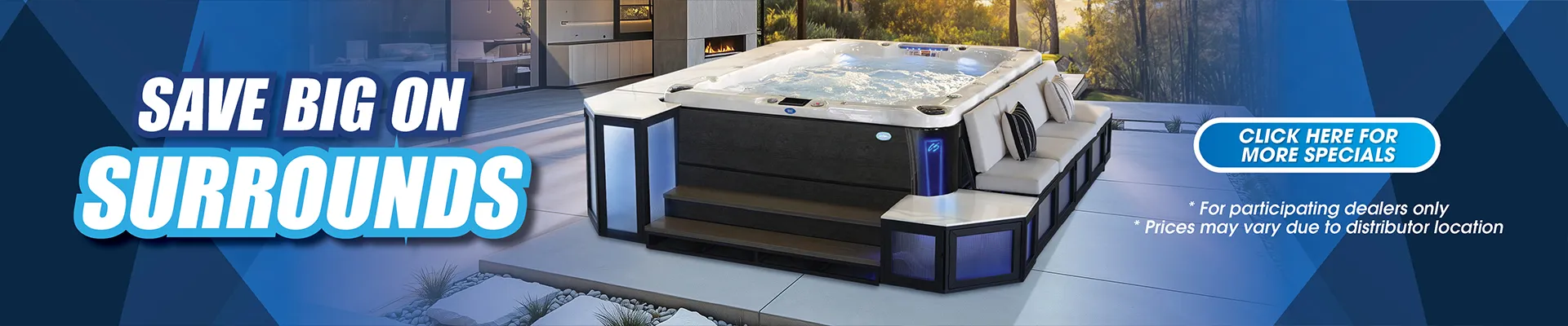 Calspas hot tub being used in a family setting - Santa Barbara