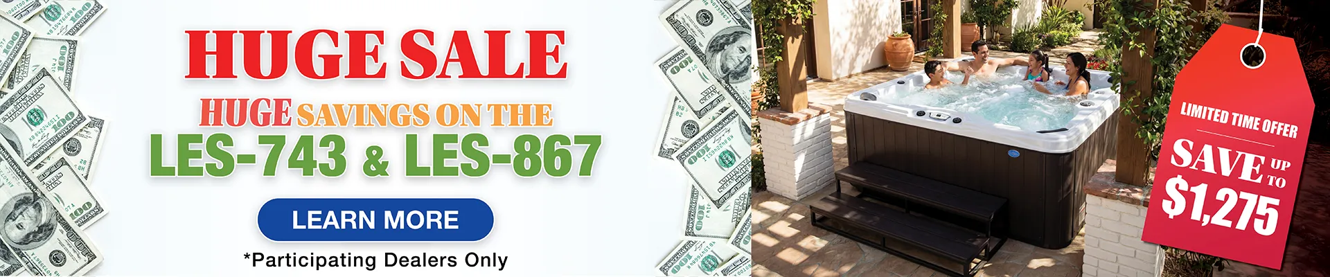 Calspas hot tub being used in a family setting - Santa Barbara